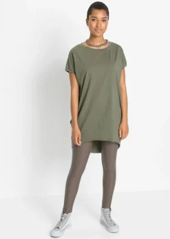 Outlet Camiseta larga de algodón puro Mujer Camisetas