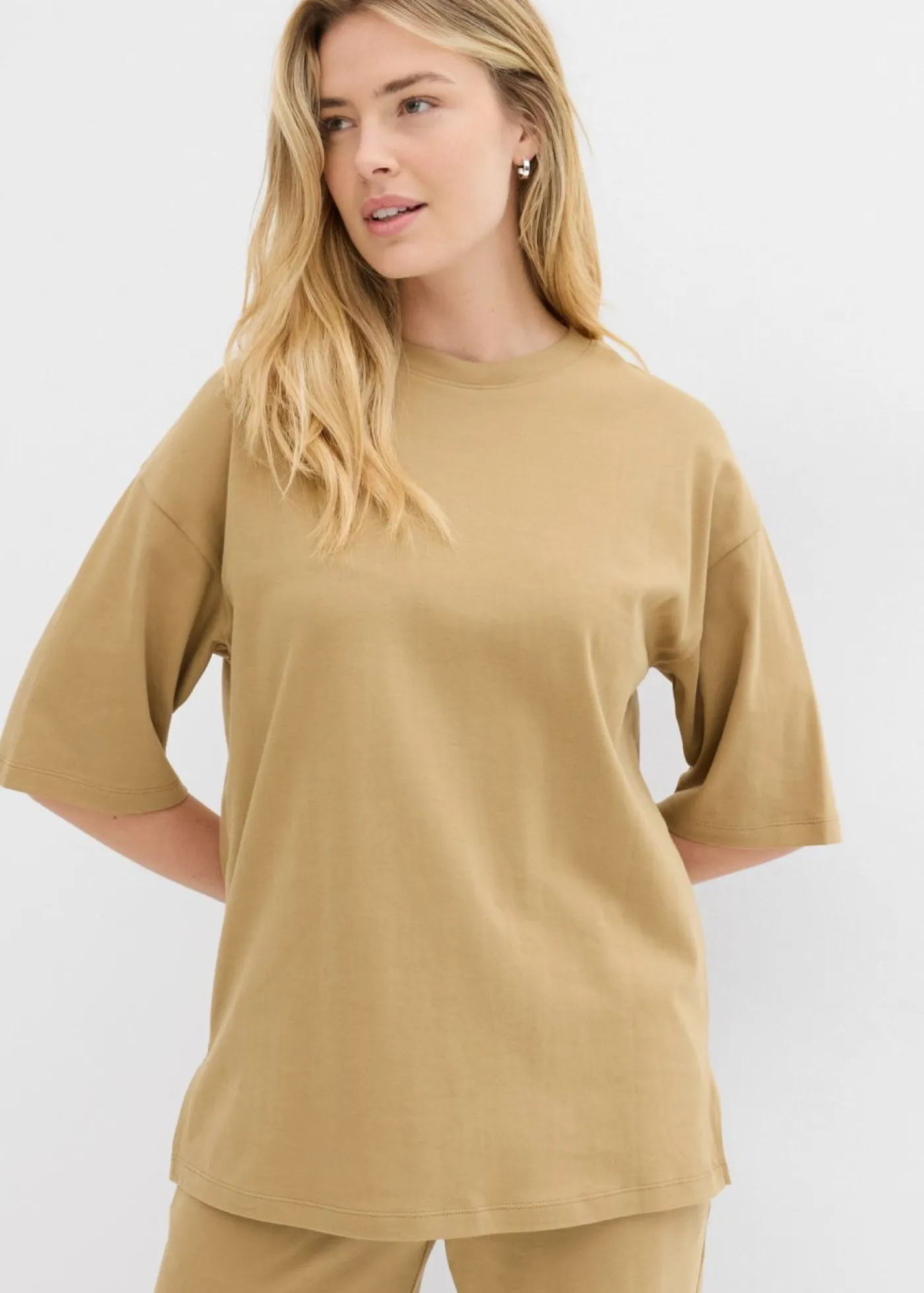 Best Camiseta larga de interlock Mujer Conjuntos De Ropa|Camisetas
