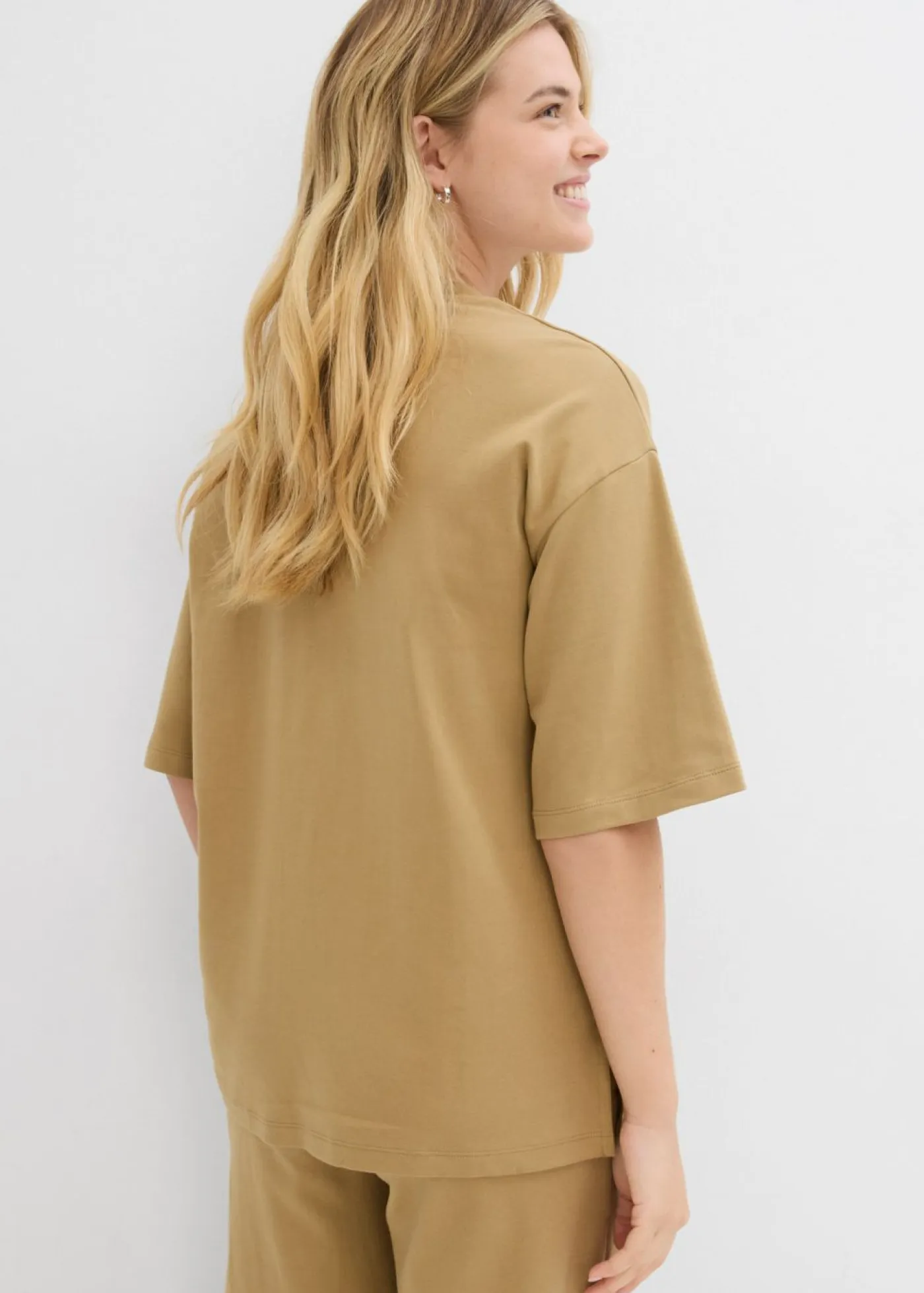 Best Camiseta larga de interlock Mujer Conjuntos De Ropa|Camisetas