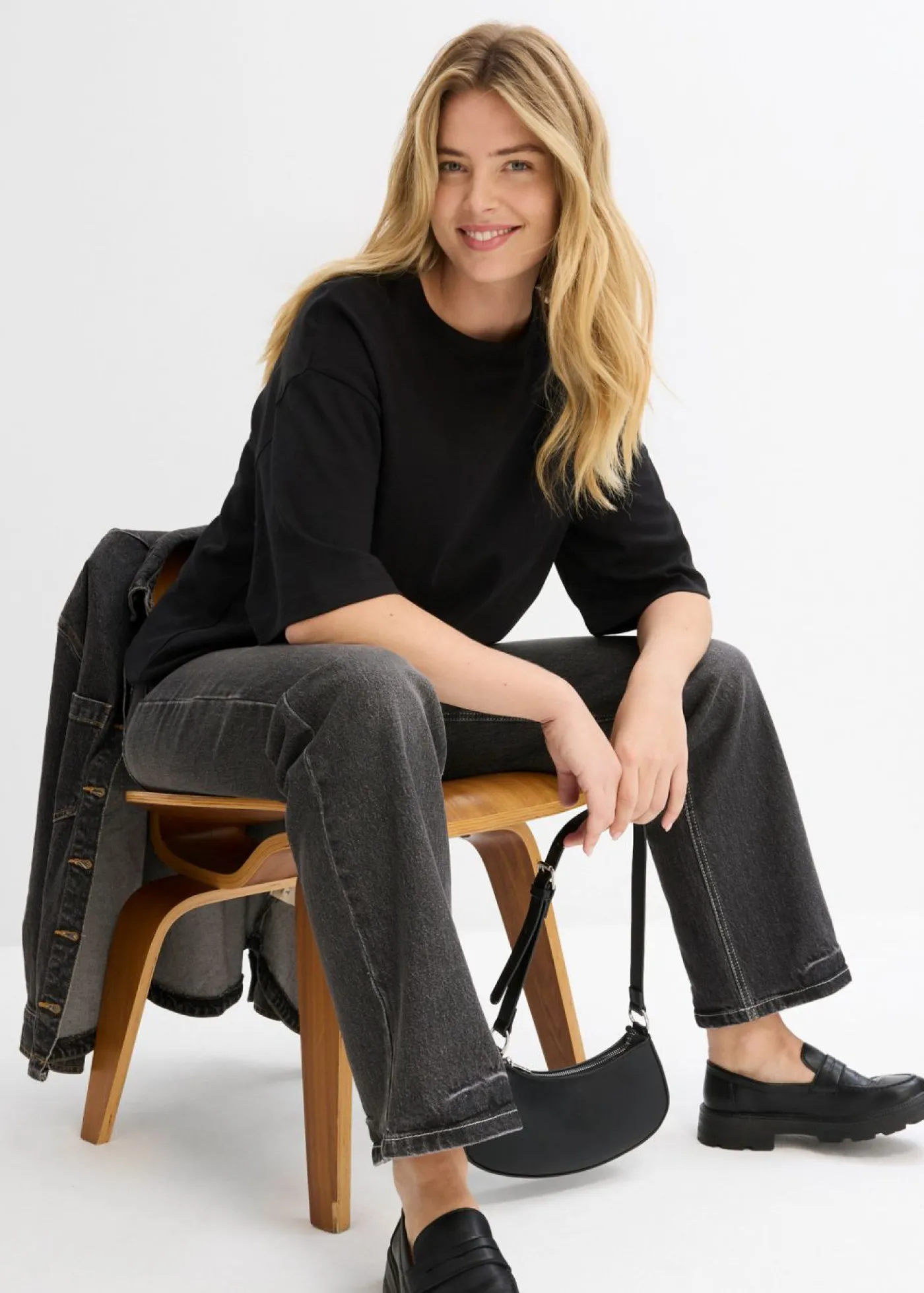 Online Camiseta larga de interlock Mujer Conjuntos De Ropa|Camisetas