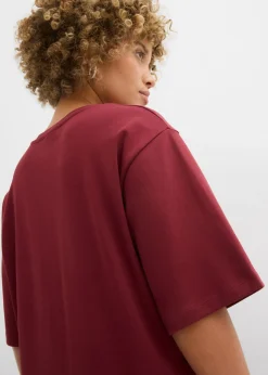 Sale Camiseta larga de interlock Mujer Conjuntos De Ropa|Camisetas