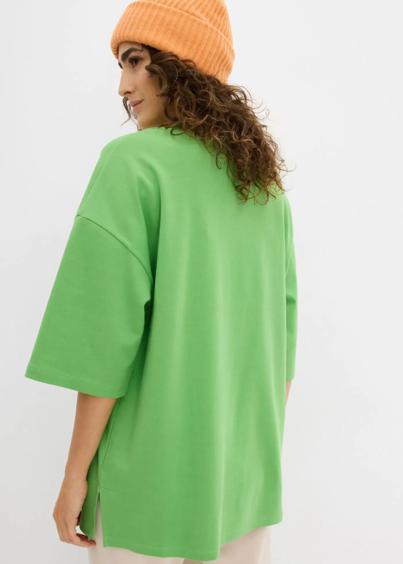 Online Camiseta larga de interlock Mujer Conjuntos De Ropa|Camisetas
