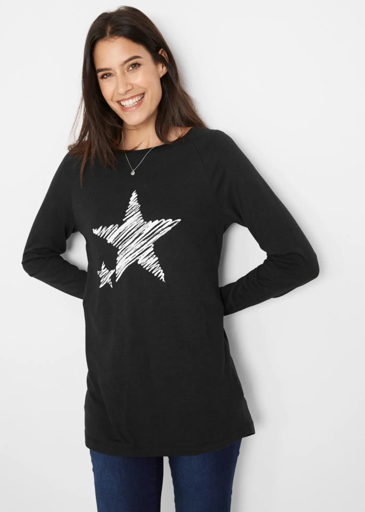 Sale Camiseta larga de manga larga Mujer Camisetas
