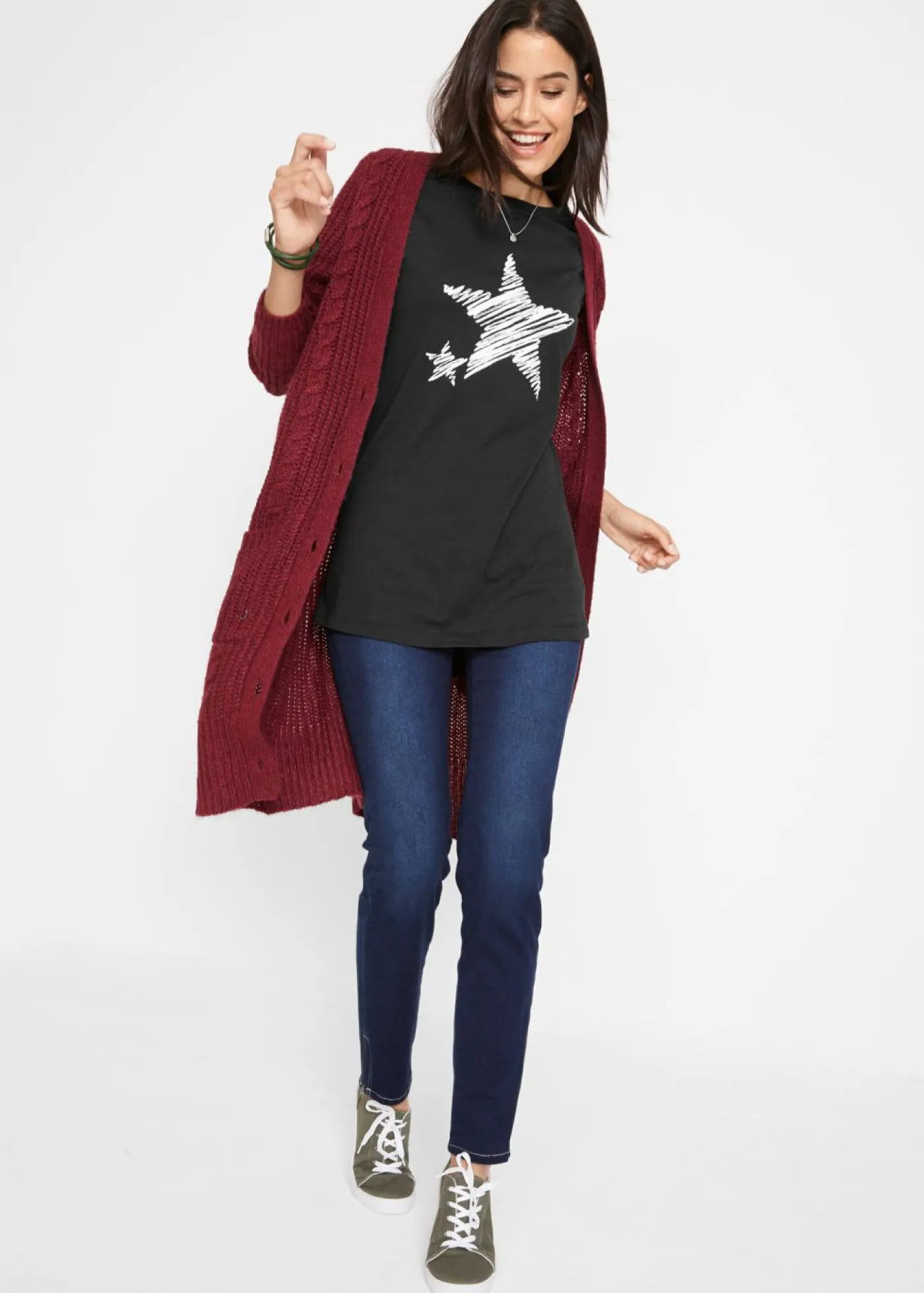 Sale Camiseta larga de manga larga Mujer Camisetas