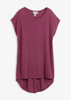 New Camiseta larga de mezcla de viscosa Mujer Camisetas