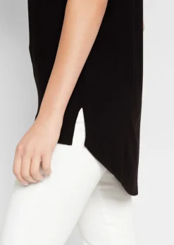 Best Camiseta larga de mezcla de viscosa Mujer Camisetas