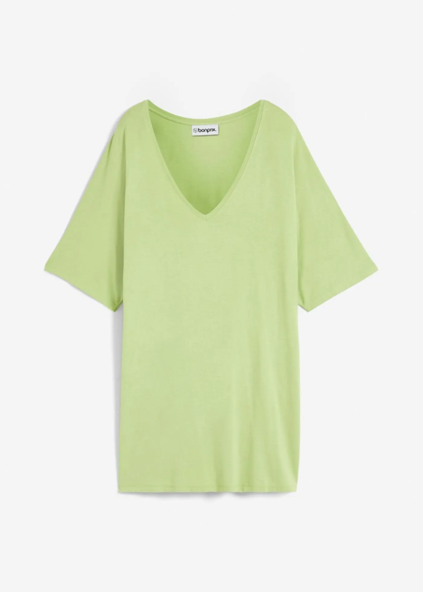 Best Camiseta larga de mezcla de viscosa sostenible Mujer Camisetas|Novedades