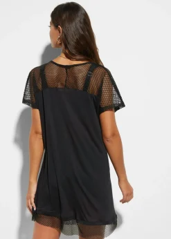 Clearance Camiseta larga de playa de viscosa Mujer Ropa De Playa|Camisetas