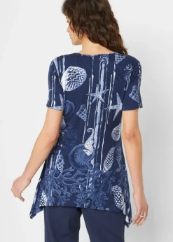 Sale Camiseta larga de suave mezcla de viscosa Mujer Camisetas