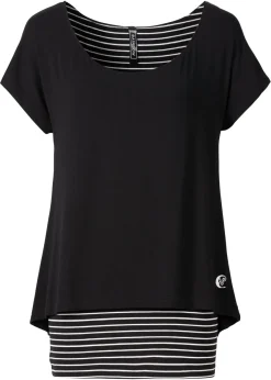 Camiseta larga de suave mezcla de viscosa Mujer Camisetas
