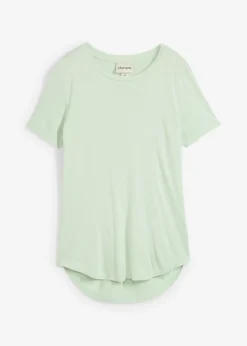 Sale Camiseta larga de viscosa suave Mujer Básicos|Camisetas