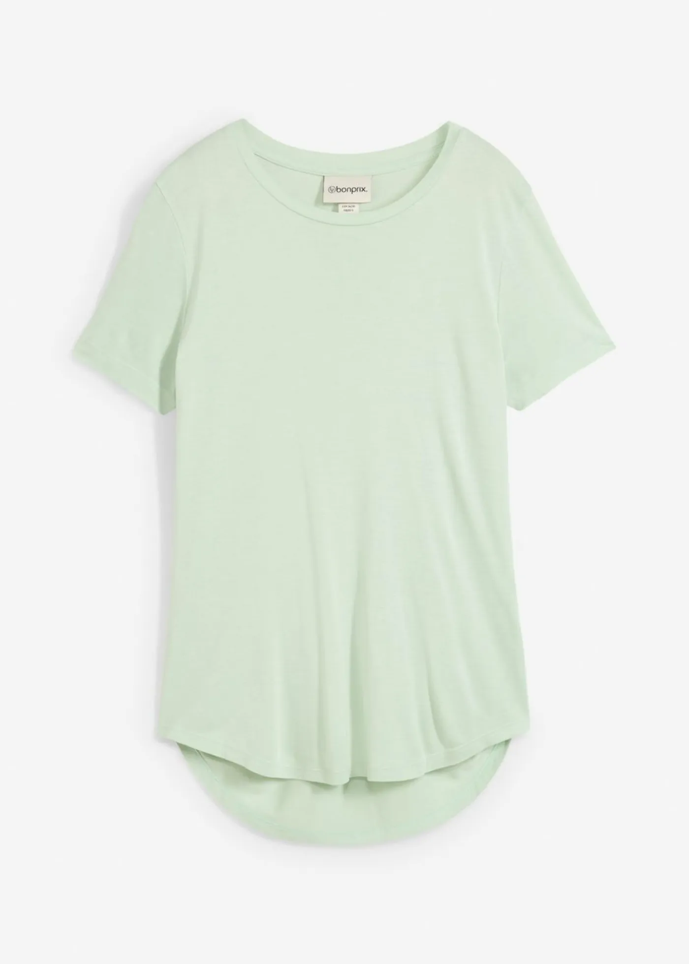 Sale Camiseta larga de viscosa suave Mujer Básicos|Camisetas