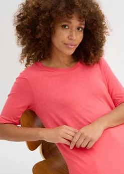 Hot Camiseta larga de viscosa suave Mujer Básicos|Camisetas