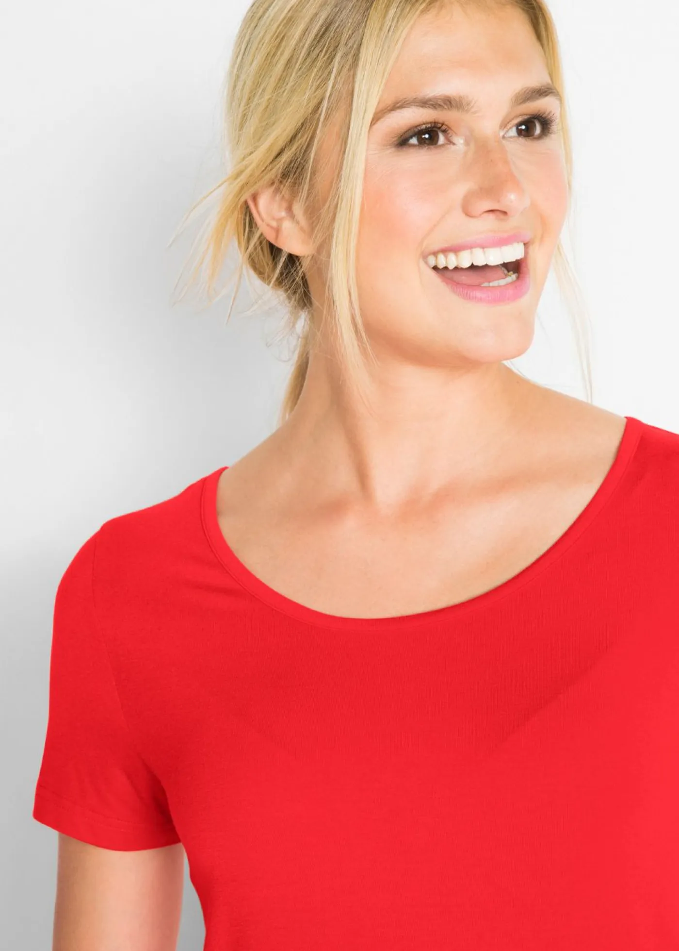 Best Camiseta larga de viscosa suave Mujer Básicos|Camisetas