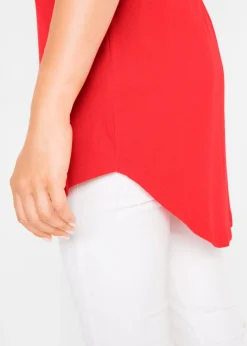 Best Camiseta larga de viscosa suave Mujer Básicos|Camisetas
