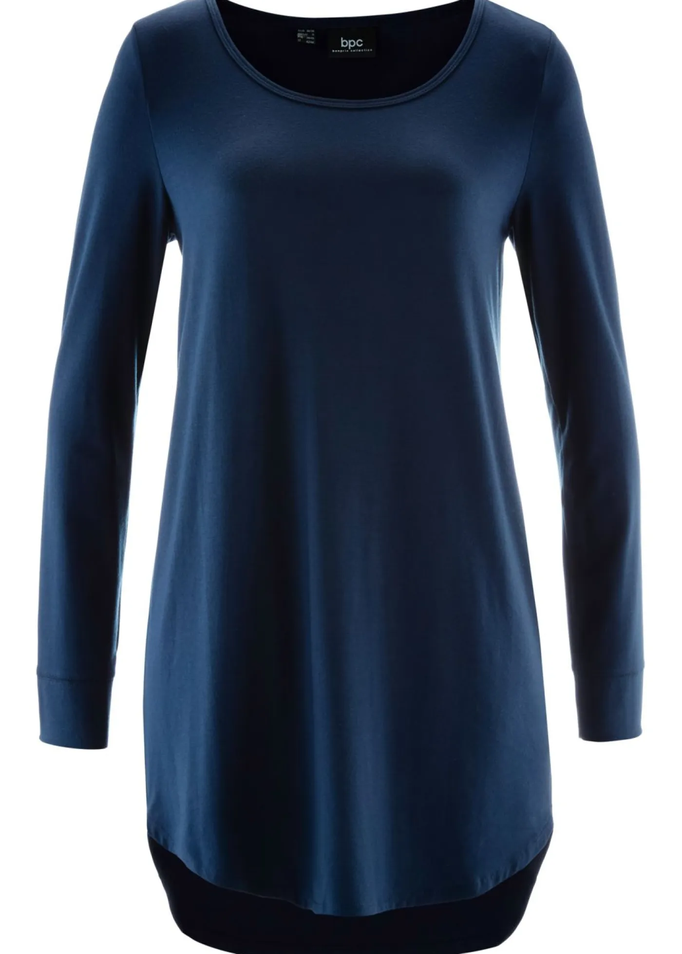Discount Camiseta larga de viscosa con manga larga Mujer Camisetas