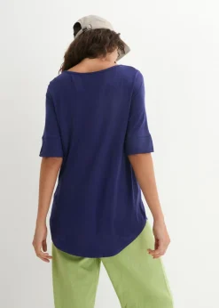 Hot Camiseta larga de viscosa suave Mujer Básicos|Camisetas
