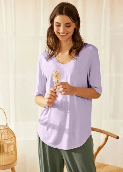 Best Camiseta larga de viscosa suave (2 unidades) Mujer Básicos|Camisetas