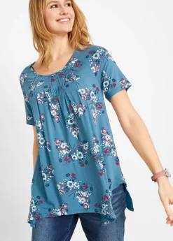Camiseta larga irregular Mujer Camisetas