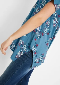 Camiseta larga irregular Mujer Camisetas