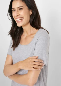 New Camiseta larga (2 unidades) Mujer Básicos|Camisetas