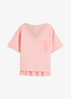 Hot Camiseta oversize de algodón puro Mujer Camisetas|Novedades