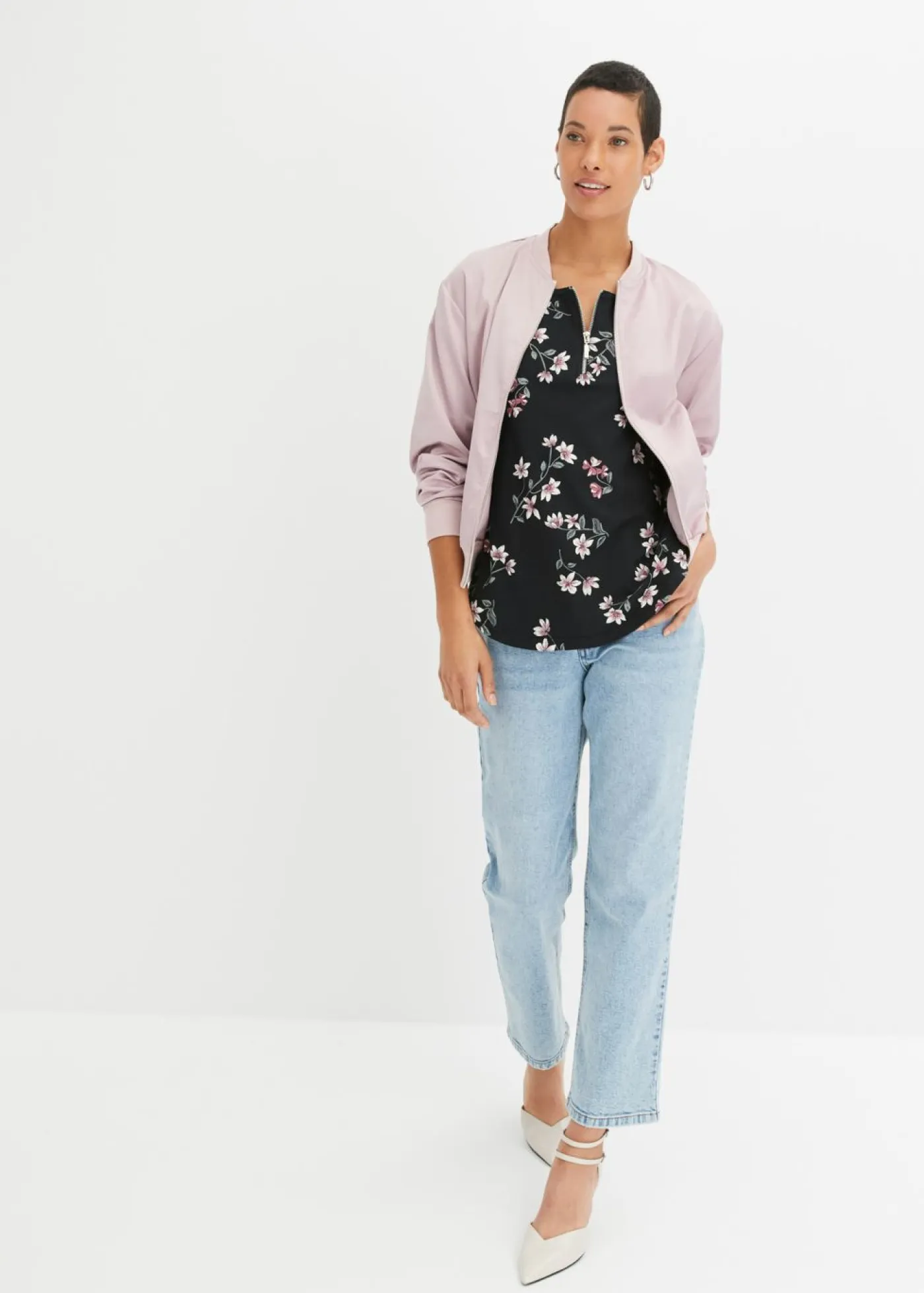 Camiseta oversize de mezcla de algodón Mujer Camisetas