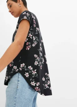 Camiseta oversize de mezcla de algodón Mujer Camisetas