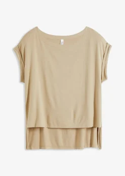 Best Camiseta oversize de viscosa fluida Mujer Camisetas