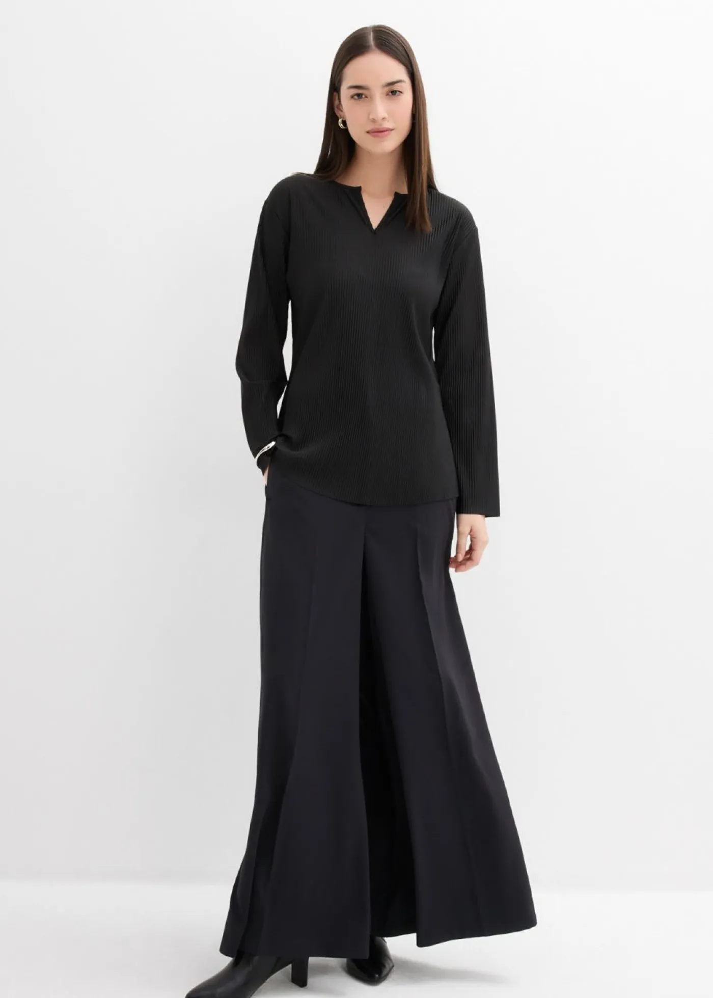 Clearance Camiseta plisada Mujer Esenciales|Camisetas