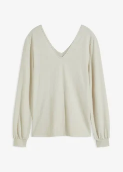 Best Camiseta polar con perlas Mujer Ropa Cómoda