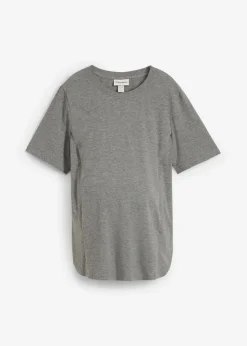 Discount Camiseta premamá de algodón orgánico con una discreta función de lactancia Mujer Premamá