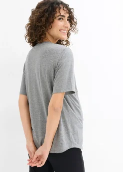 Discount Camiseta premamá de algodón orgánico con una discreta función de lactancia Mujer Premamá