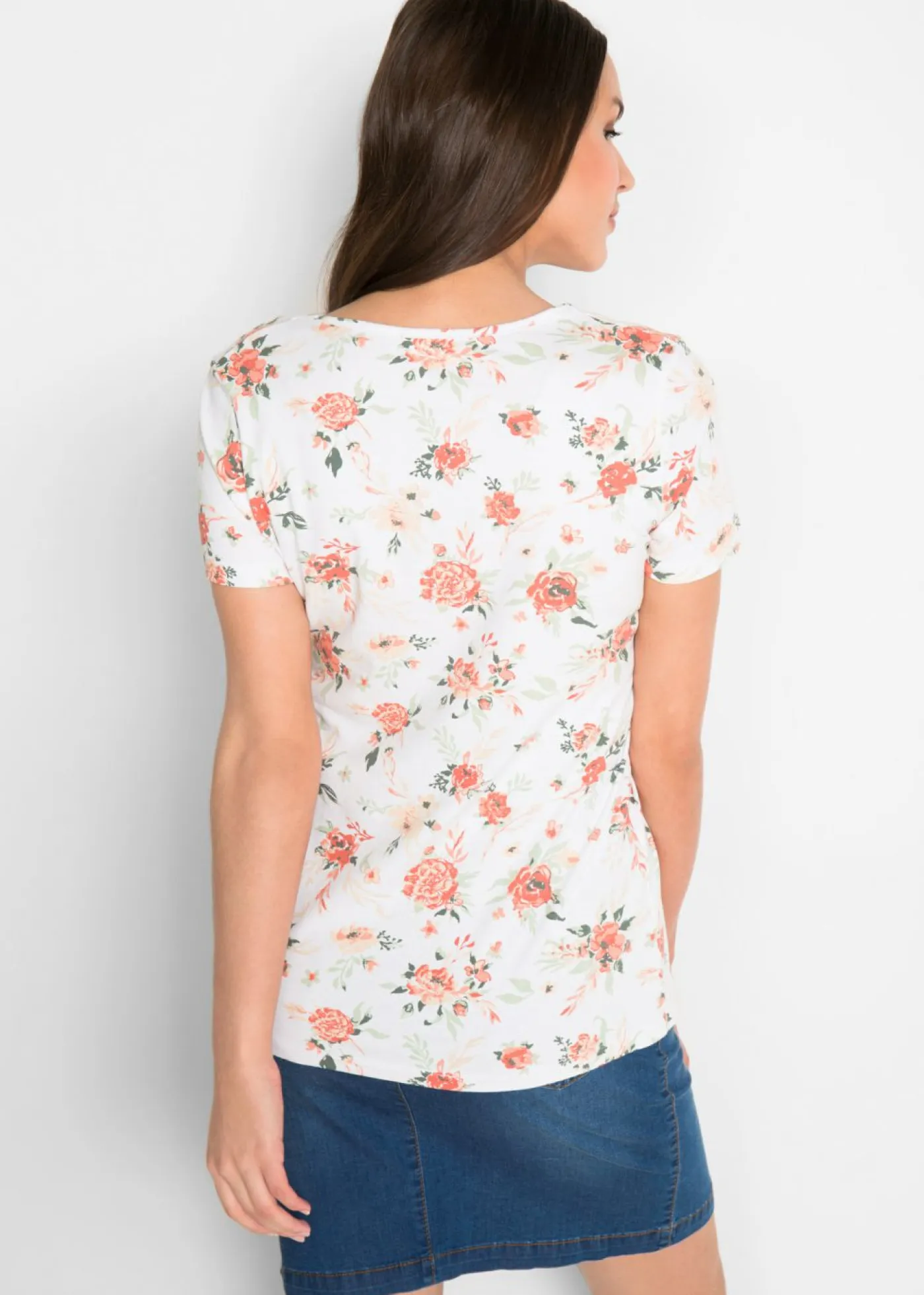 Hot Camiseta premamá y de lactancia 2 en 1 de algodón orgánico Mujer Premamá