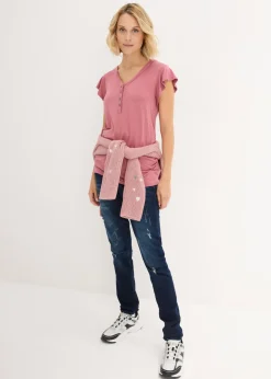 Discount Camiseta premamá/de lactancia con viscosa sostenible Mujer Premamá
