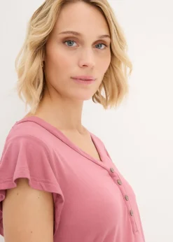 Discount Camiseta premamá/de lactancia con viscosa sostenible Mujer Premamá