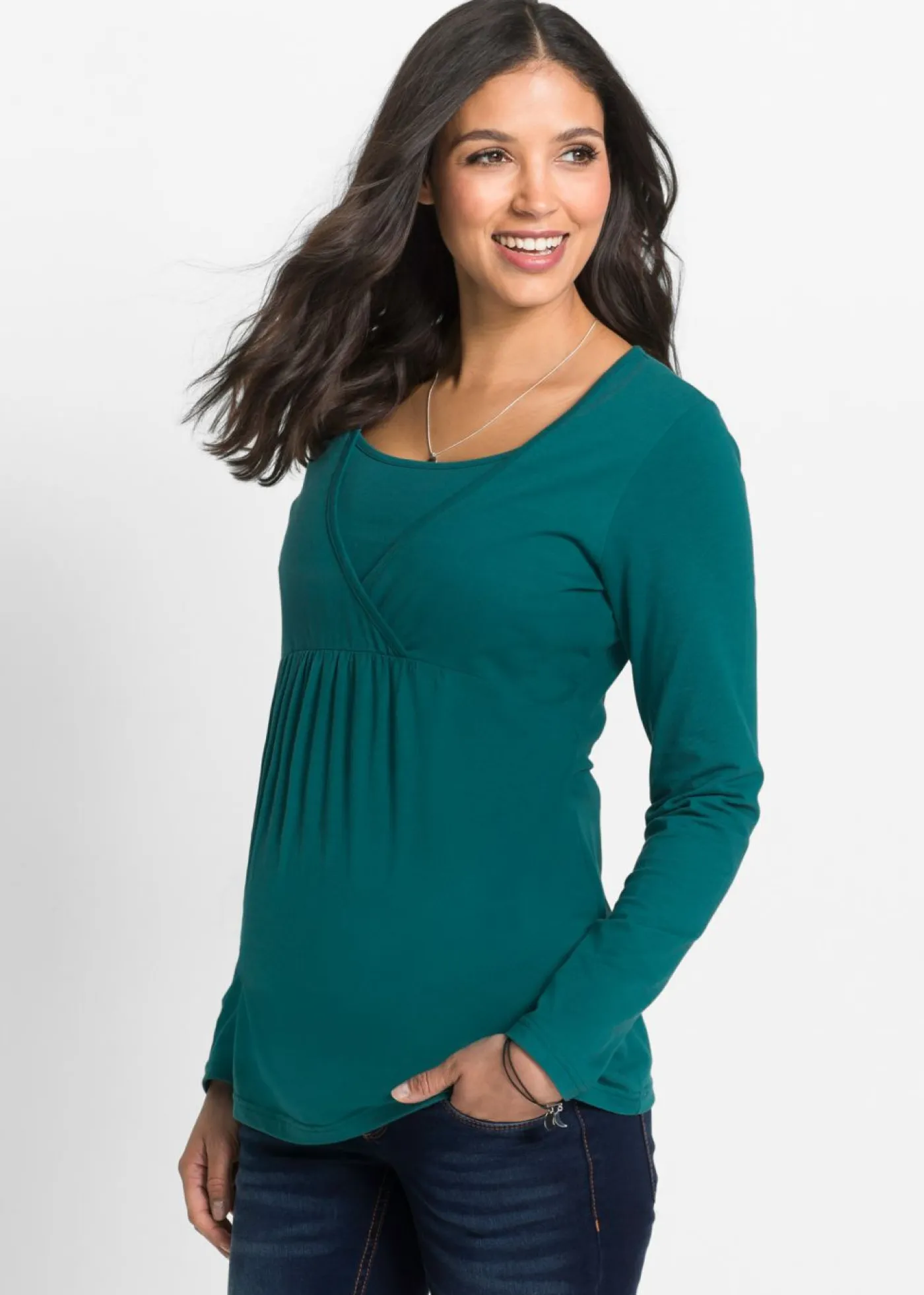 Best Camiseta premamá/de lactancia 2 en 1 Mujer Premamá