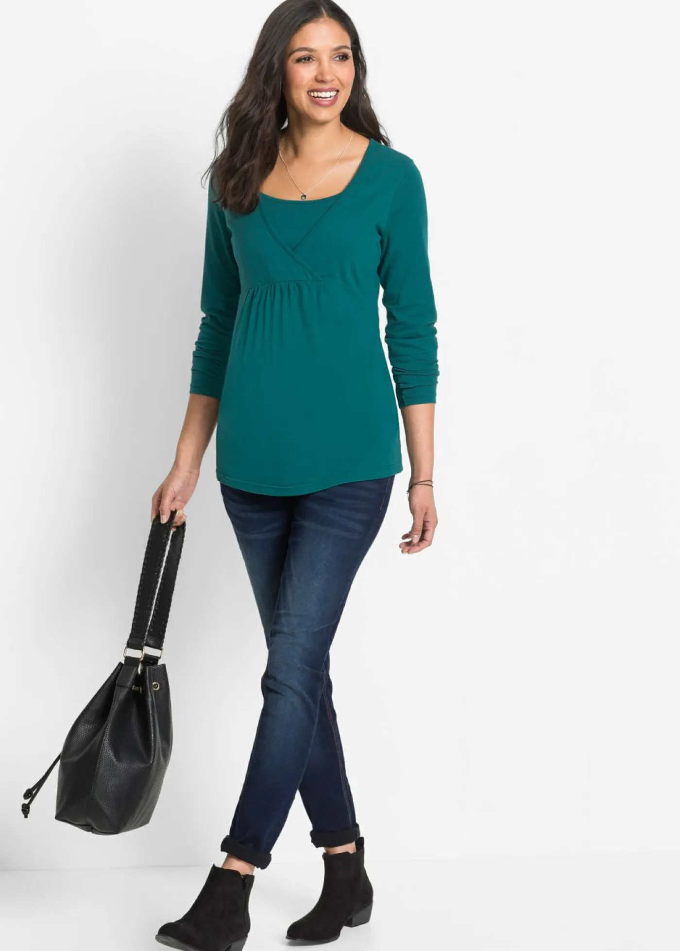 Best Camiseta premamá/de lactancia 2 en 1 Mujer Premamá