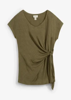 Clearance Camiseta sin mangas de lino puro Mujer Premium|Camisetas