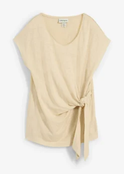 Camiseta sin mangas de lino puro Mujer Premium|Camisetas
