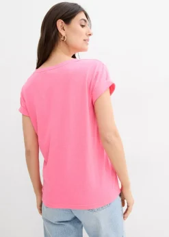 Camiseta tipo boxy Mujer Básicos|Camisetas