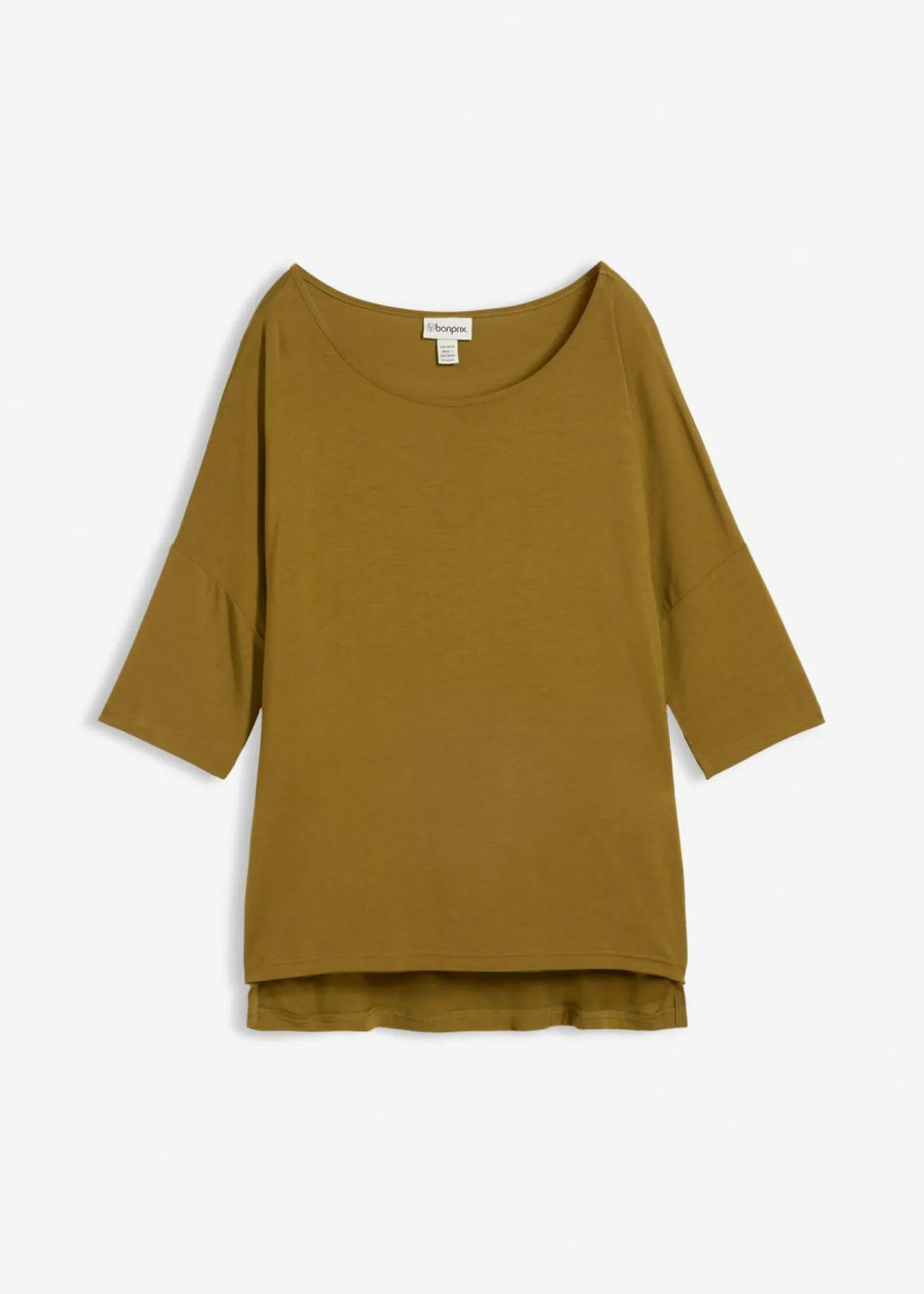 Clearance Camiseta tipo boxy de mezcla de viscosa suave Mujer Camisetas|Novedades