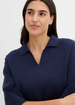 Clearance Camiseta tipo polo de punto Mujer Camisetas|Novedades