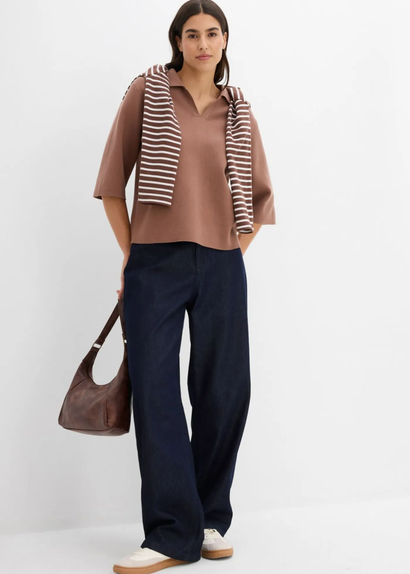 Outlet Camiseta tipo polo de punto Mujer Camisetas|Novedades