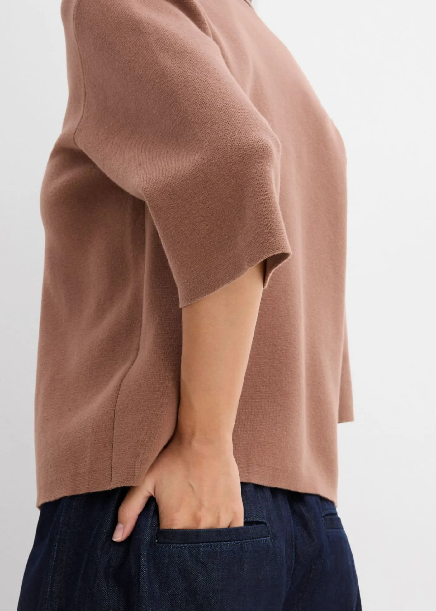 Outlet Camiseta tipo polo de punto Mujer Camisetas|Novedades