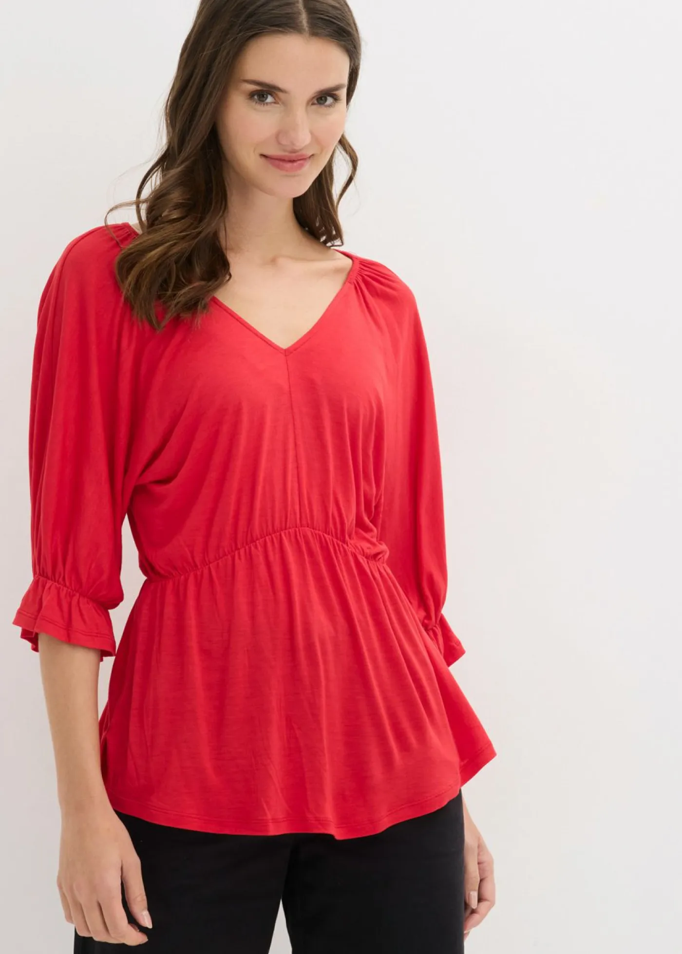 Discount Camiseta tipo túnica en mezcla de viscosa Mujer Camisetas