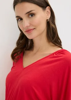 Discount Camiseta tipo túnica en mezcla de viscosa Mujer Camisetas
