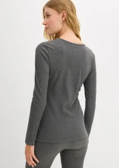 New Camiseta térmica de canalé Mujer Ropa Térmica|Ropa Para El Aire Libre