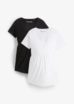 Online Camisetas premamá y de lactancia 2 en 1 (2 unidades) Mujer Premamá