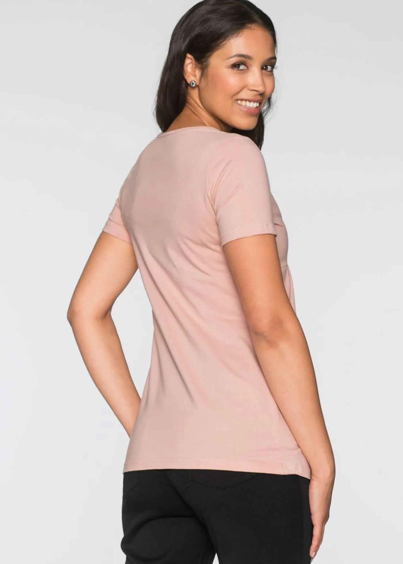 Best Camisetas premamá y de lactancia 2 en 1 (2 unidades) Mujer Premamá